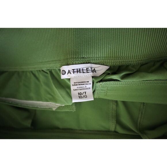 Athleta 198671-40 Women's Sz 10/Tall Green Brooklyn Mid-Rise Ankle Pants - Picture 4 of 12